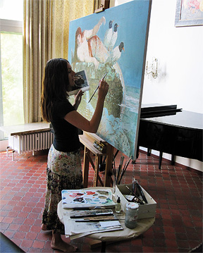 Ines Aigner bei der Arbeit