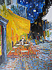 Vincent Van Gogh (1853-1890) - Terrasse du caf le soir, Place du Forum Arles - am 8. Tag